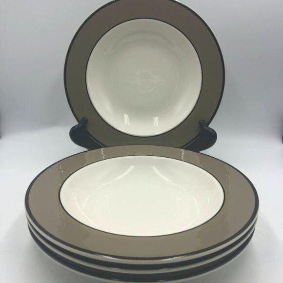 Vintage Pagnossin Made in Italy Set 4 Soup Salad Cereal Bowls Ironstone Trevis - Picture 5 of 9